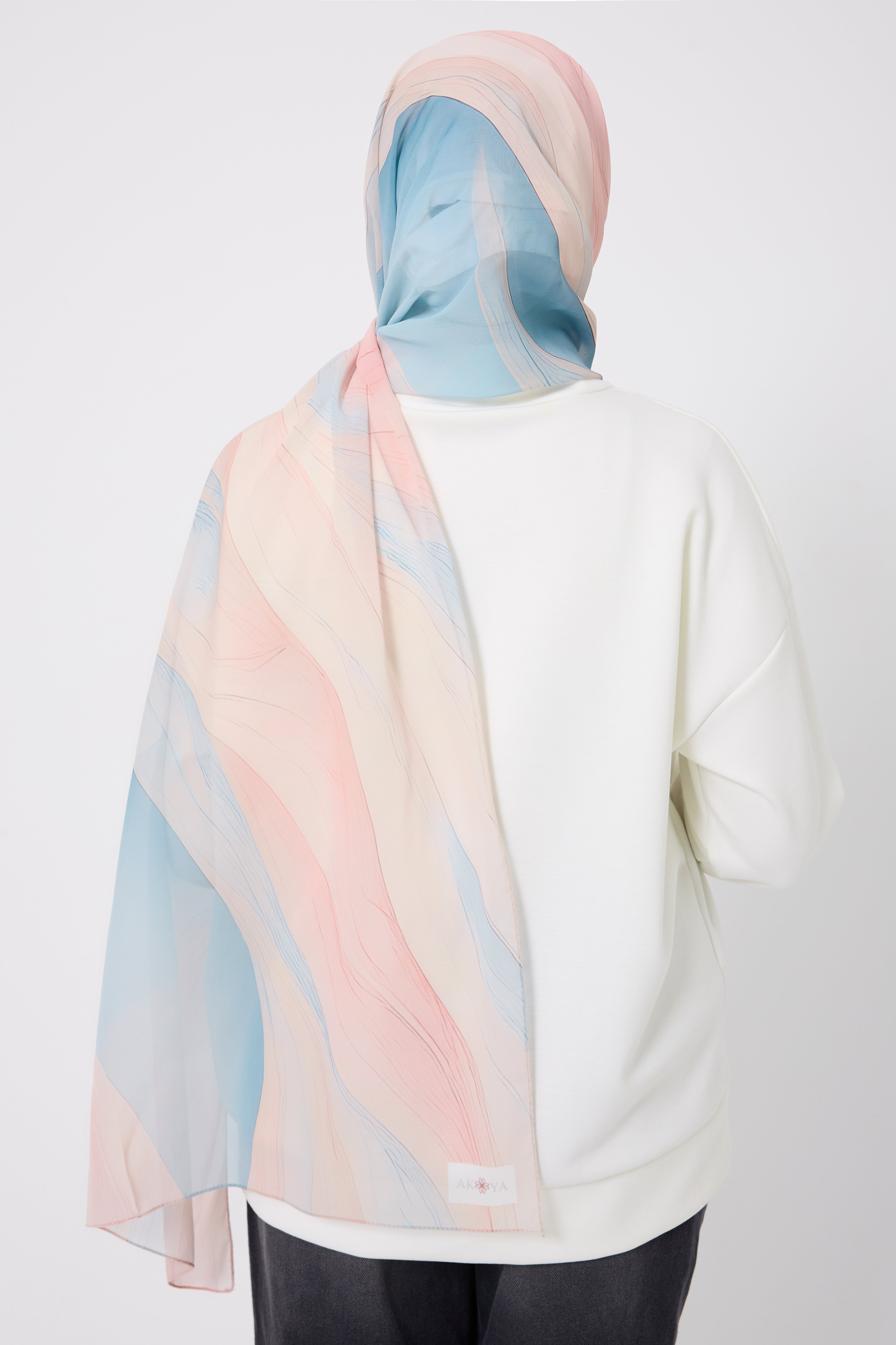 Printed Chiffon Hijab - Inner Flow