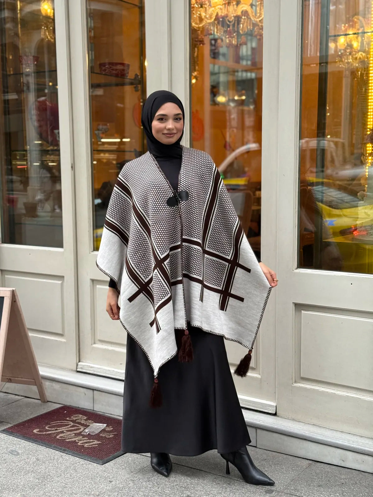 Premium Keffiyeh Cape | Signature Keffiyeh Poncho