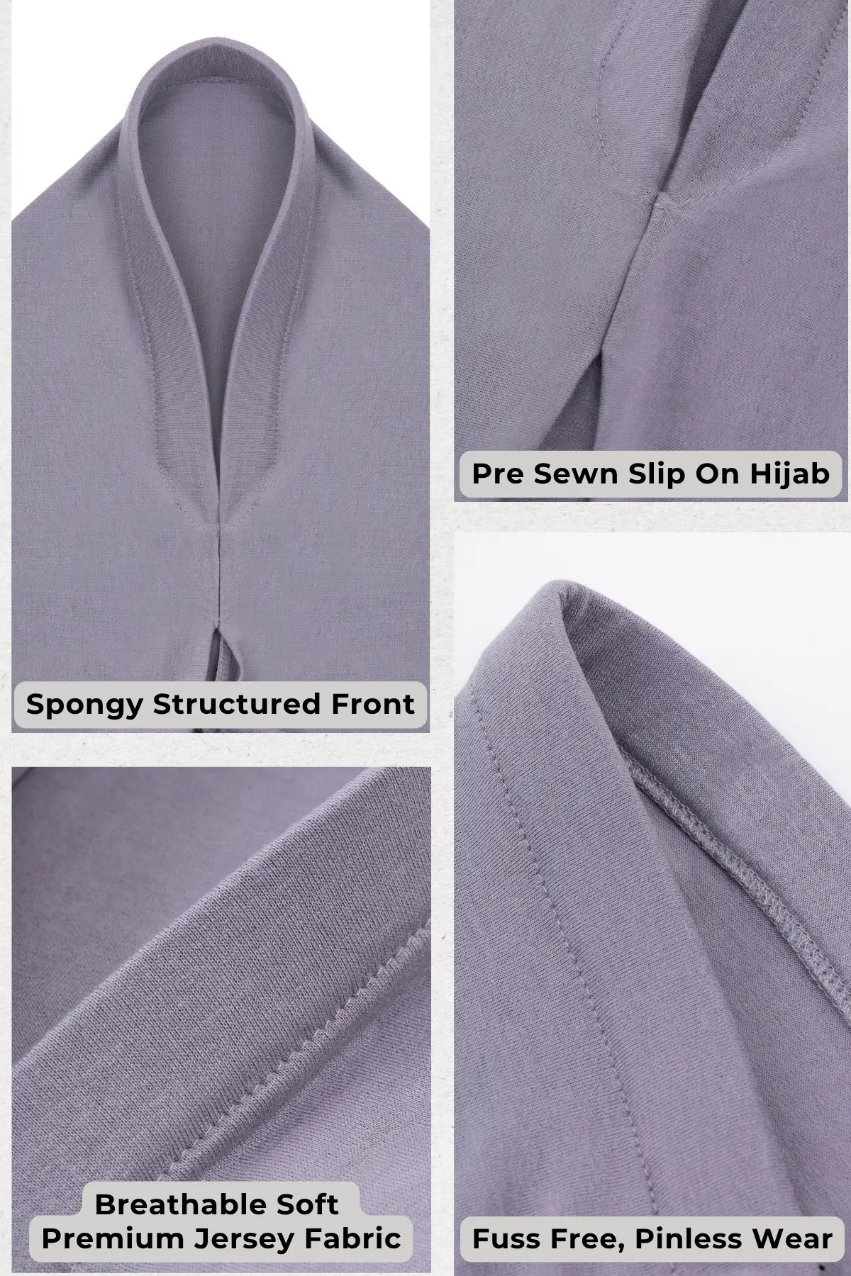 Instant Jersey Hijab (With Structured Front)