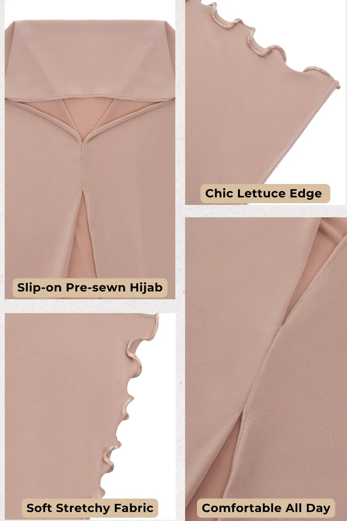 Instant Slip-On Sandy Hijab | Lettuce Edge