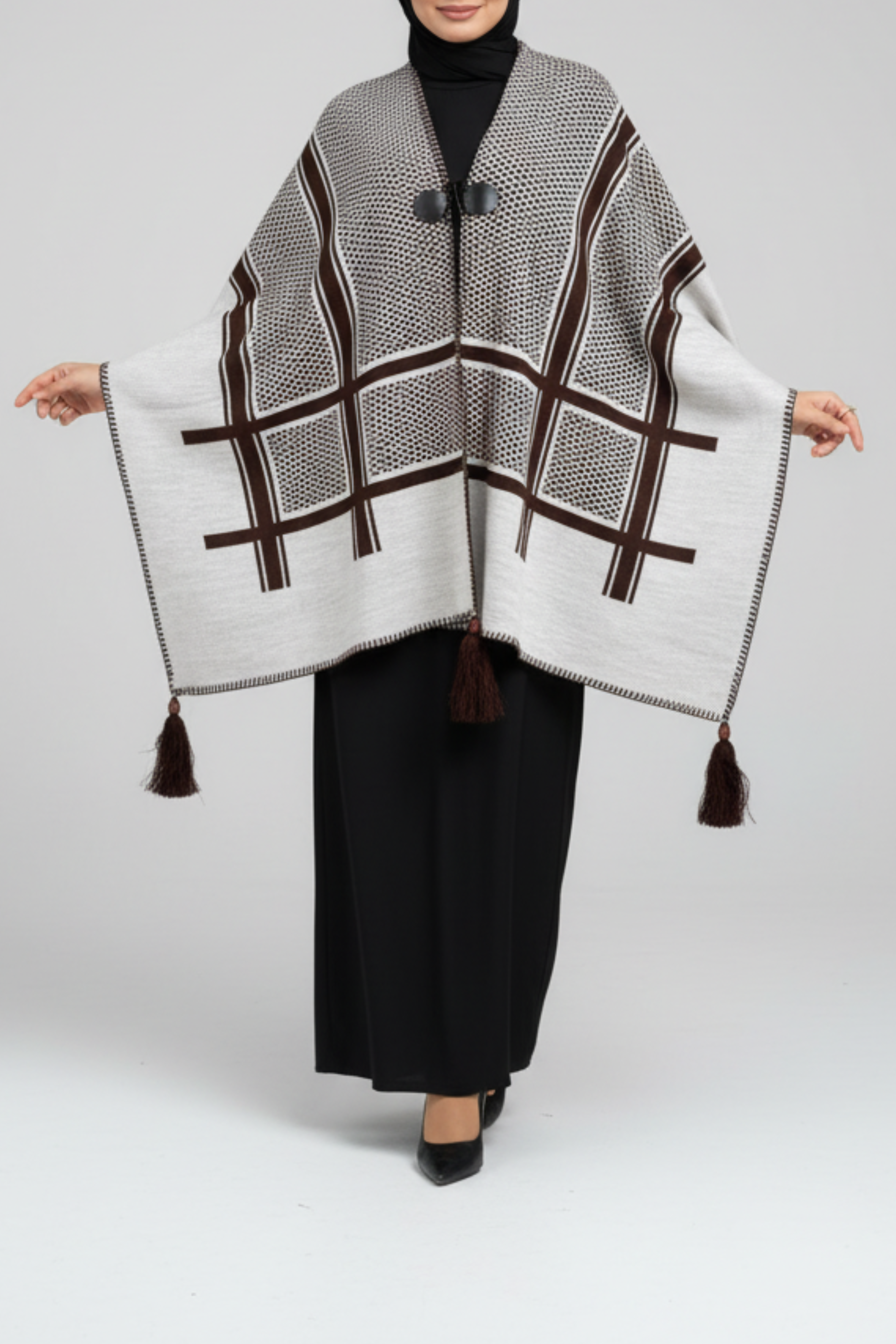 Premium Keffiyeh Cape | Signature Keffiyeh Poncho