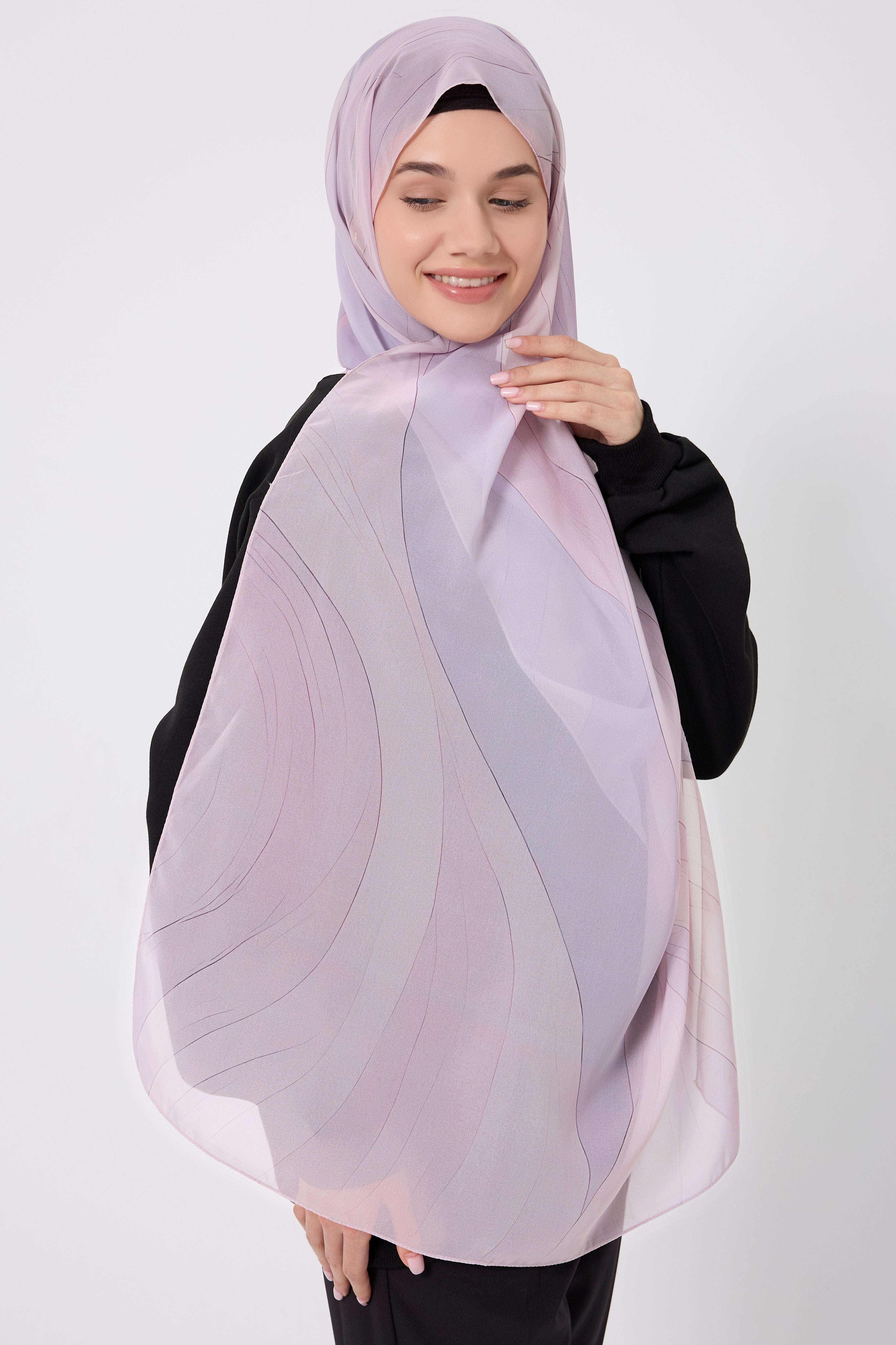Printed Chiffon Hijab - Inner Flow