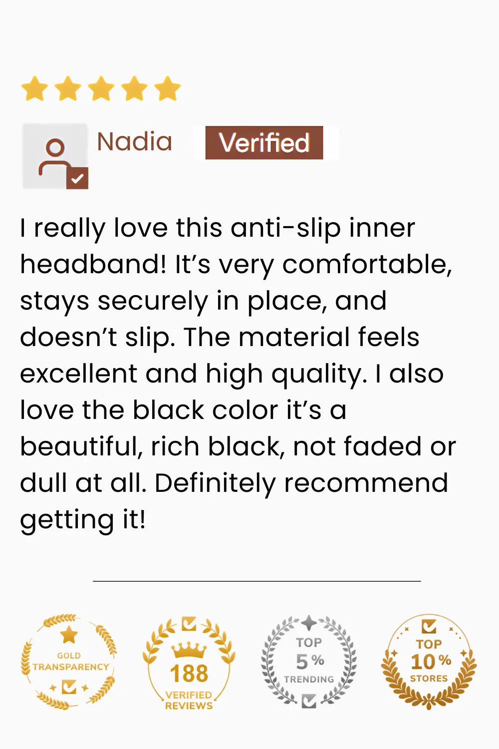 Anti Slip Inner Headband