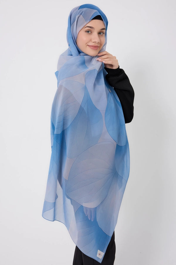 Printed Chiffon Hijab - Serene Touch